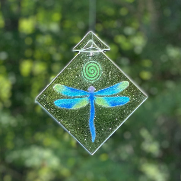 dragonfly, blue-green